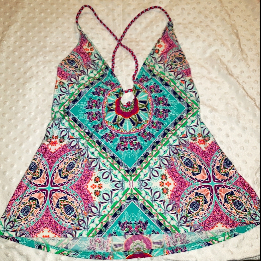 Manhattan beachwear Large rope tie swim halter